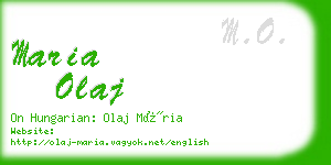 maria olaj business card